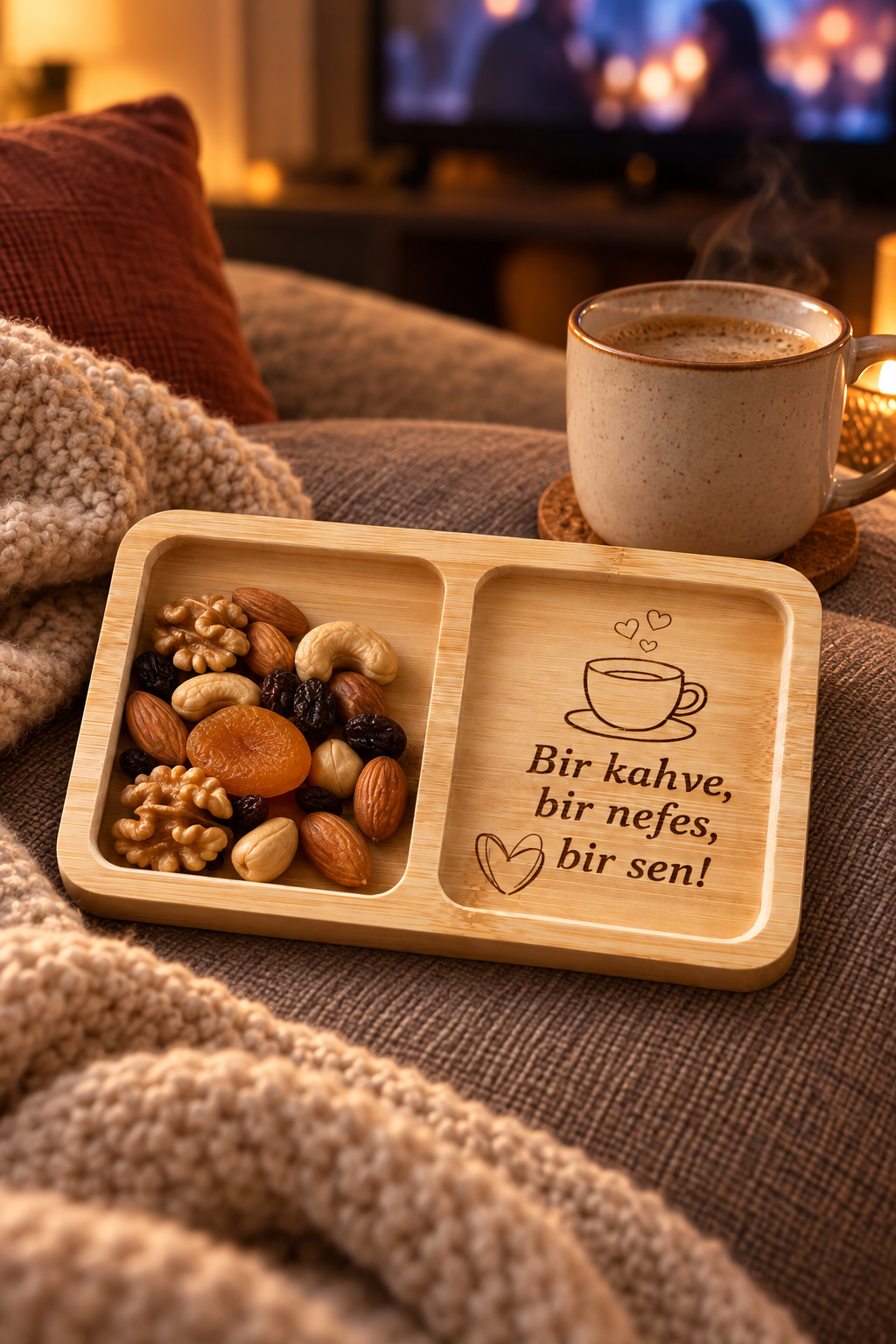 "Bir Kahve, Bir Nefes, Bir Sen" Bambu Çerezlik